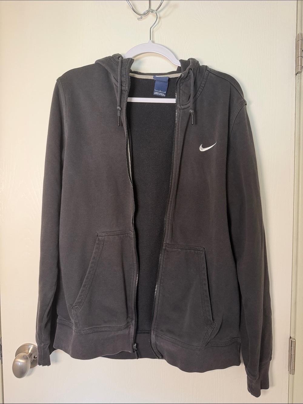 Nike Men's Black Zip-Up Hoodie Sweatshirt